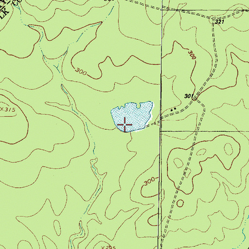 Topographic Map of Carmona Lake, TX