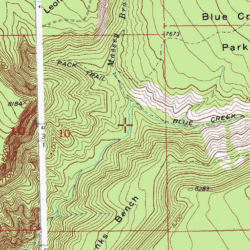 Topographic Map of Massey Branch, CO