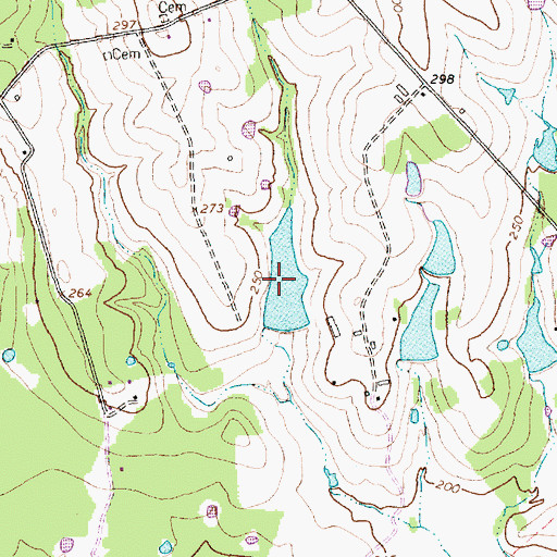 Topographic Map of Stolz Lake, TX