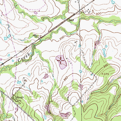 Topographic Map of Gibbs Lake, TX