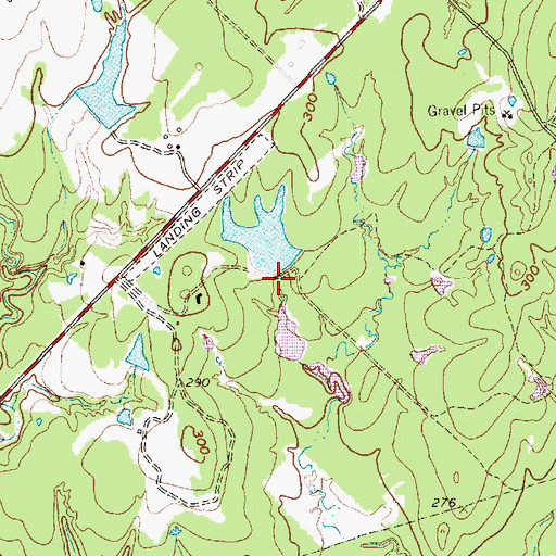 Topographic Map of Schutte Lake, TX