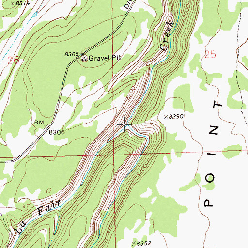 Topographic Map of Smith Creek, CO