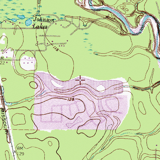 Topographic Map of Forrest Hills Lake, TX