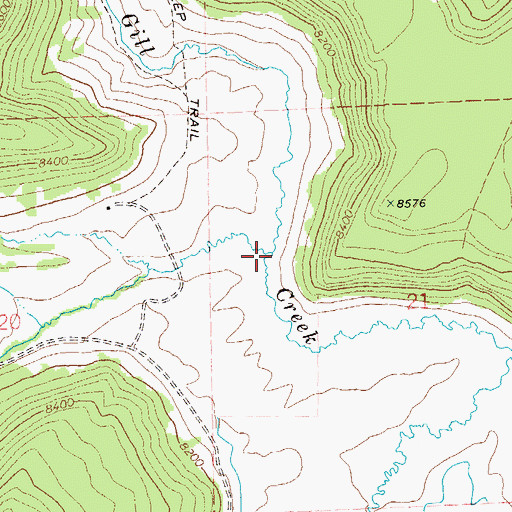 Topographic Map of Little Creek, CO