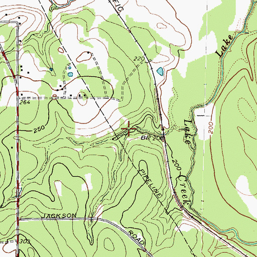Topographic Map of Dobbin Lake, TX