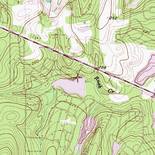 Topographic Map of Lake Conroe Forest Dam, TX