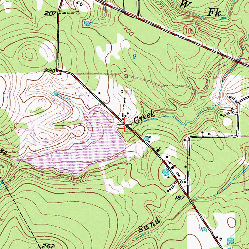 Topographic Map of Lake Forest Falls, TX