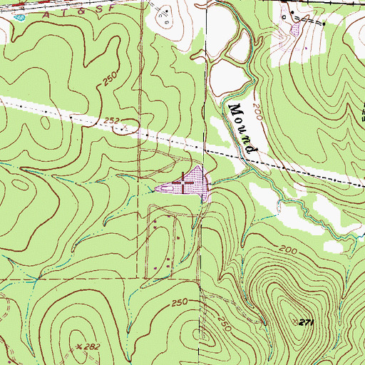 Topographic Map of Deer Lake, TX