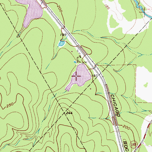 Topographic Map of Kim Lake, TX