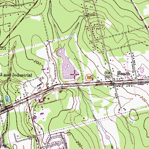 Topographic Map of The Lake Dam, TX