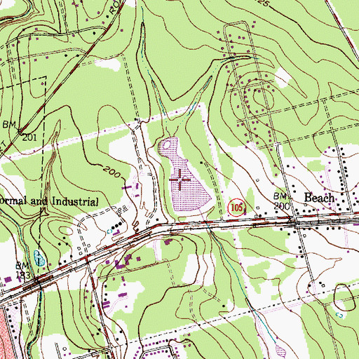 Topographic Map of The Lake, TX