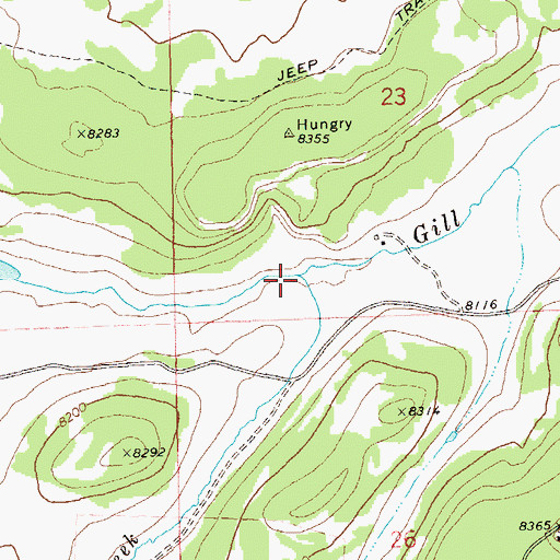 Topographic Map of Beaver Creek, CO