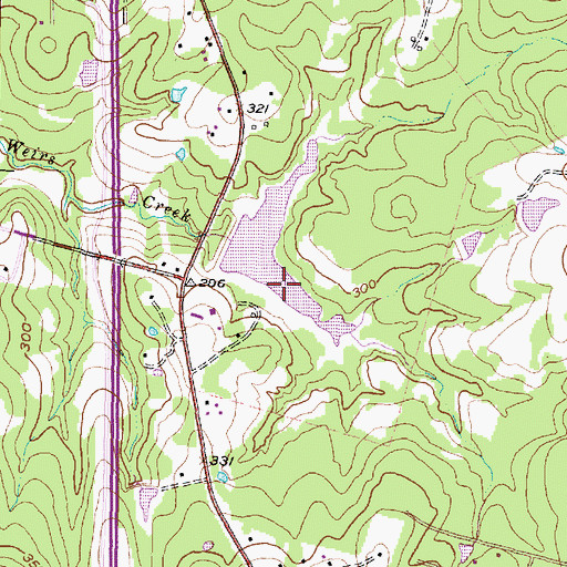 Topographic Map of Selden Lake, TX