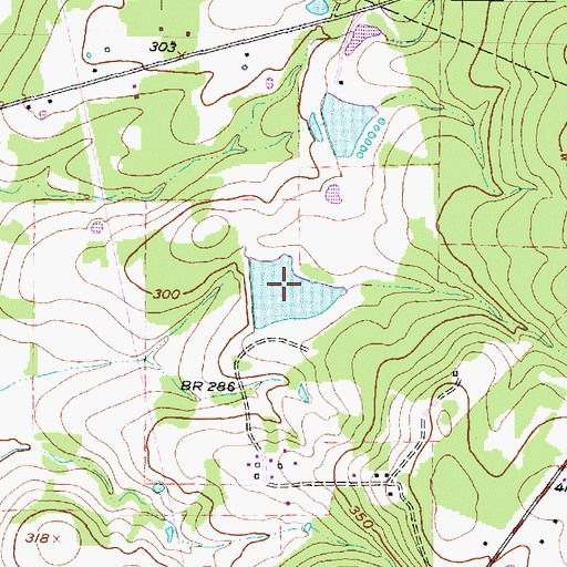 Topographic Map of Fish Lake, TX