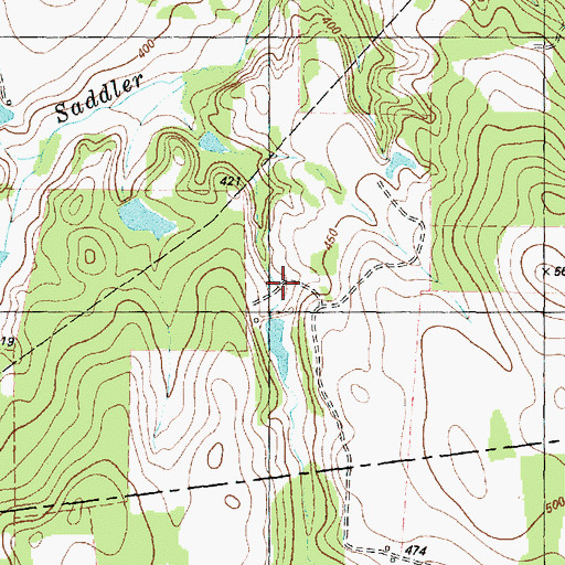 Topographic Map of Murphy Dam, TX