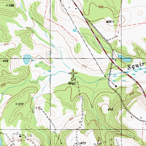 Topographic Map of Mays Lake Dam, TX