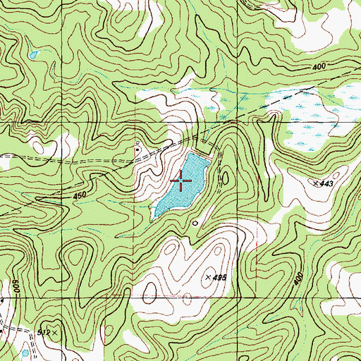 Topographic Map of Charles E Ham Lake, TX