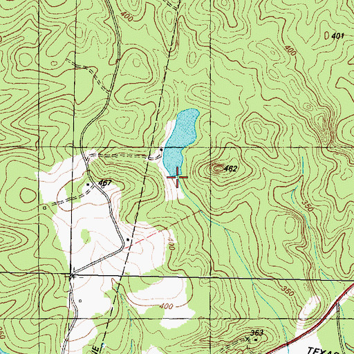 Topographic Map of Killon Lake Dam, TX