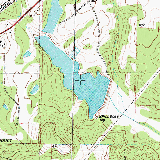 Topographic Map of Lake Dogwood, TX