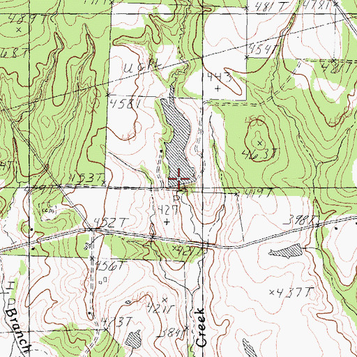 Topographic Map of Kidd Lake Dam, TX