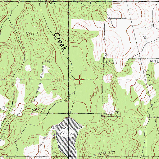 Topographic Map of Rodgers Lake Dam, TX