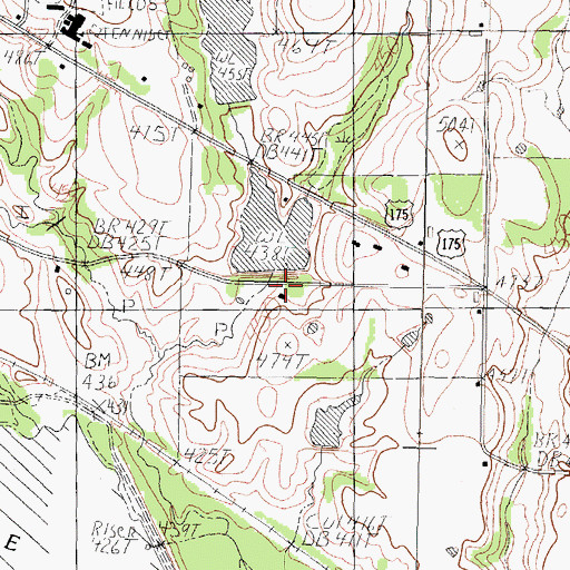 Topographic Map of Leo A Smith Lake Dam, TX