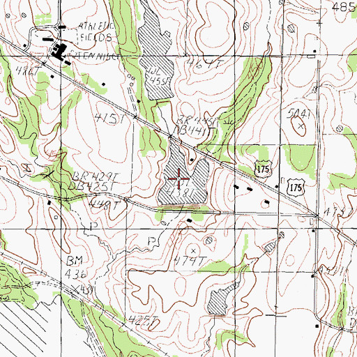 Topographic Map of Leo A Smith Lake, TX