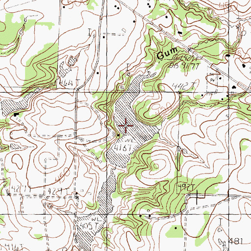 Topographic Map of North Nichols Lake, TX