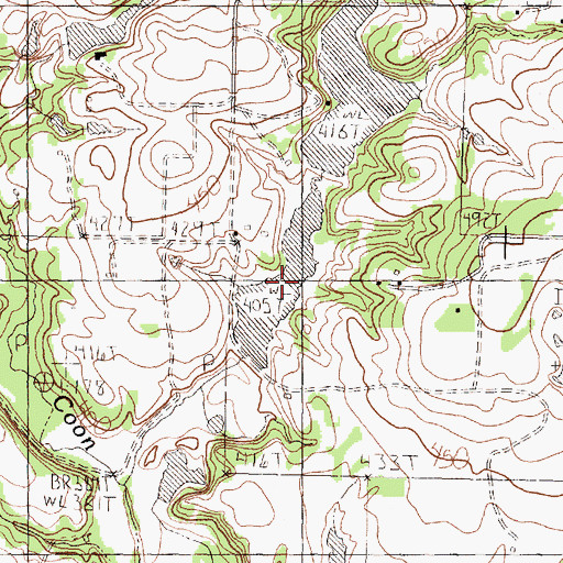 Topographic Map of South Nichols Lake Dam, TX