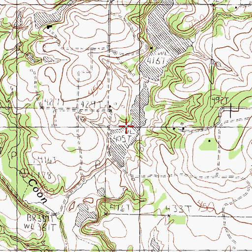 Topographic Map of South Nichols Lake, TX
