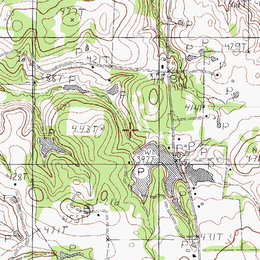 Topographic Map of Soutter Lake Dam, TX