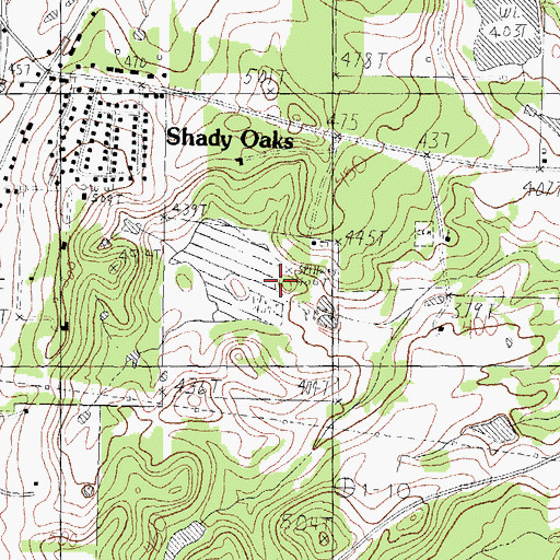 Topographic Map of White Lake Dam, TX