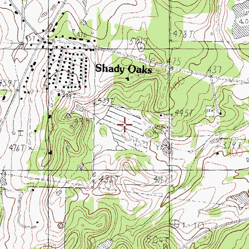 Topographic Map of White Lake, TX