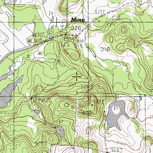 Topographic Map of Terra Verda Lake Dam, TX