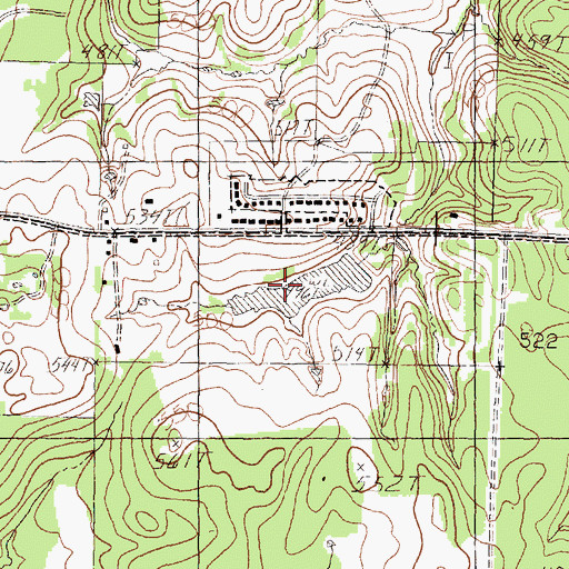 Topographic Map of Smith Lake, TX