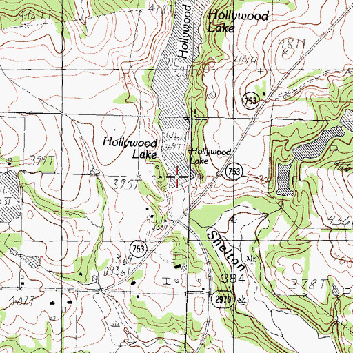 Topographic Map of Triple S Ranch Lake Dam, TX