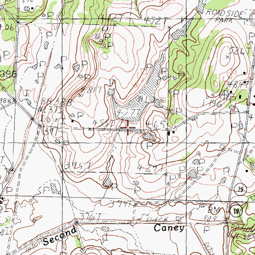 Topographic Map of Cox Lake, TX