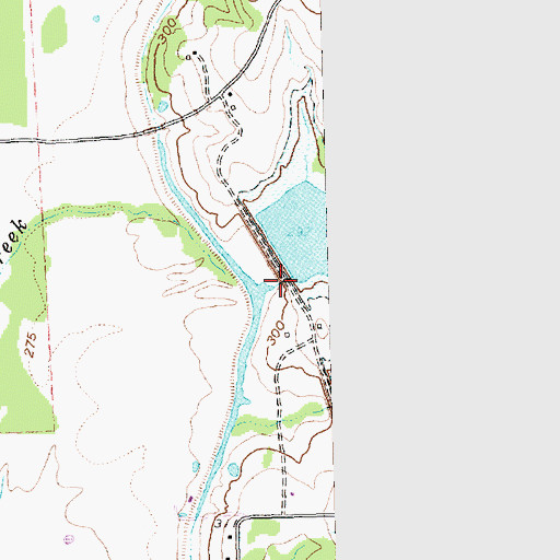 Topographic Map of Soil Conservation Service Site 4 Dam, TX