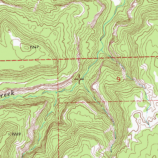 Topographic Map of Open Draw, CO