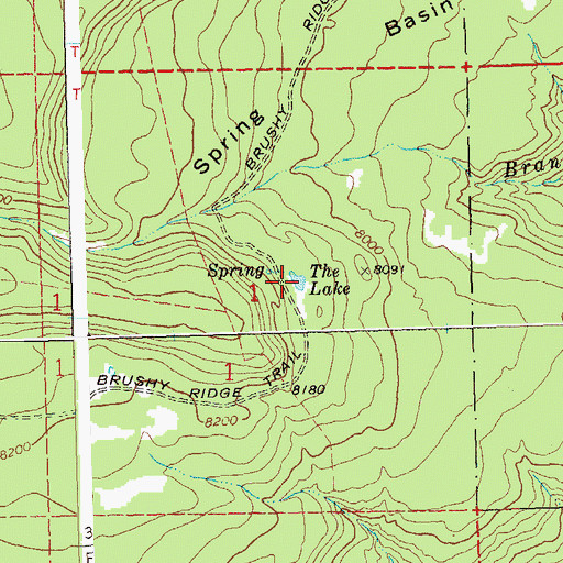 Topographic Map of The Lake, CO