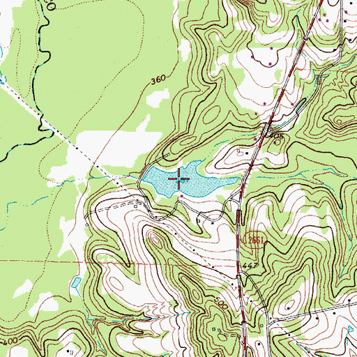 Topographic Map of Peveto Lake, TX