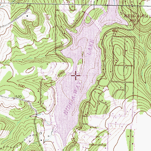 Topographic Map of Hide-A-Way Lake Number 1, TX