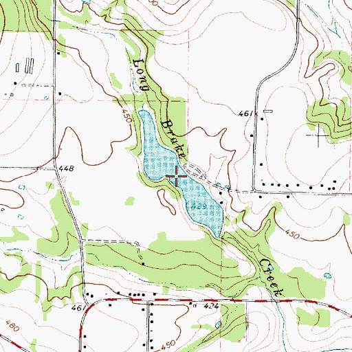 Topographic Map of House Lake, TX