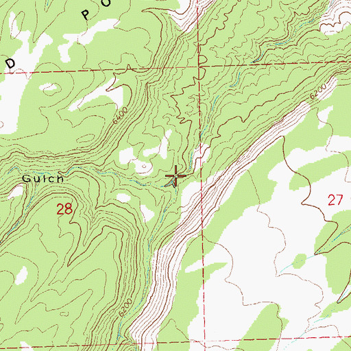 Topographic Map of West Palmer Gulch, CO