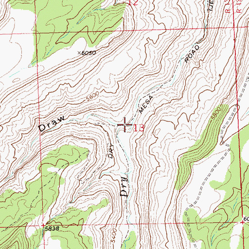 Topographic Map of Tatum Draw, CO