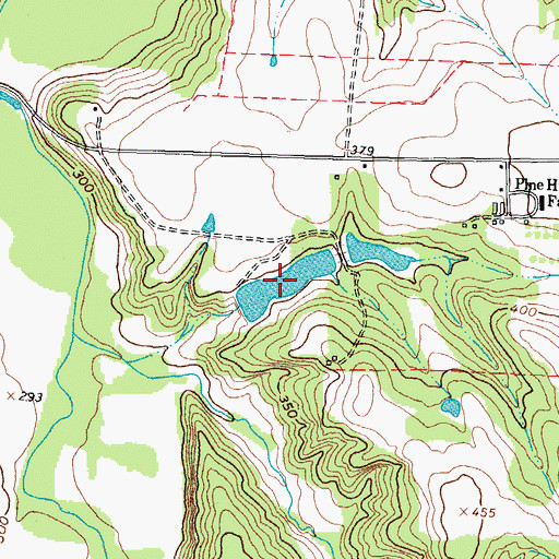Topographic Map of Pinehurst Farms Lake, TX