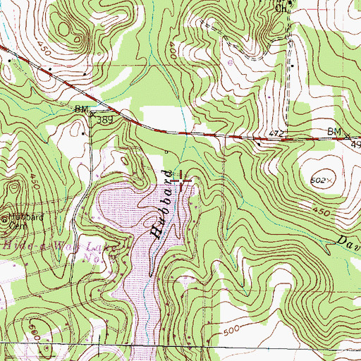 Topographic Map of Lake-Hide-Away Number 2, TX