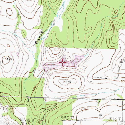 Topographic Map of Marsh Lake, TX