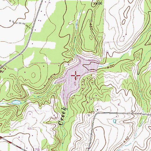 Topographic Map of Valley Club Lake Dam, TX
