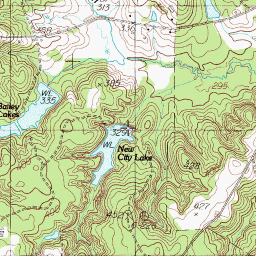 Topographic Map of Slayden Lake Number 2, TX